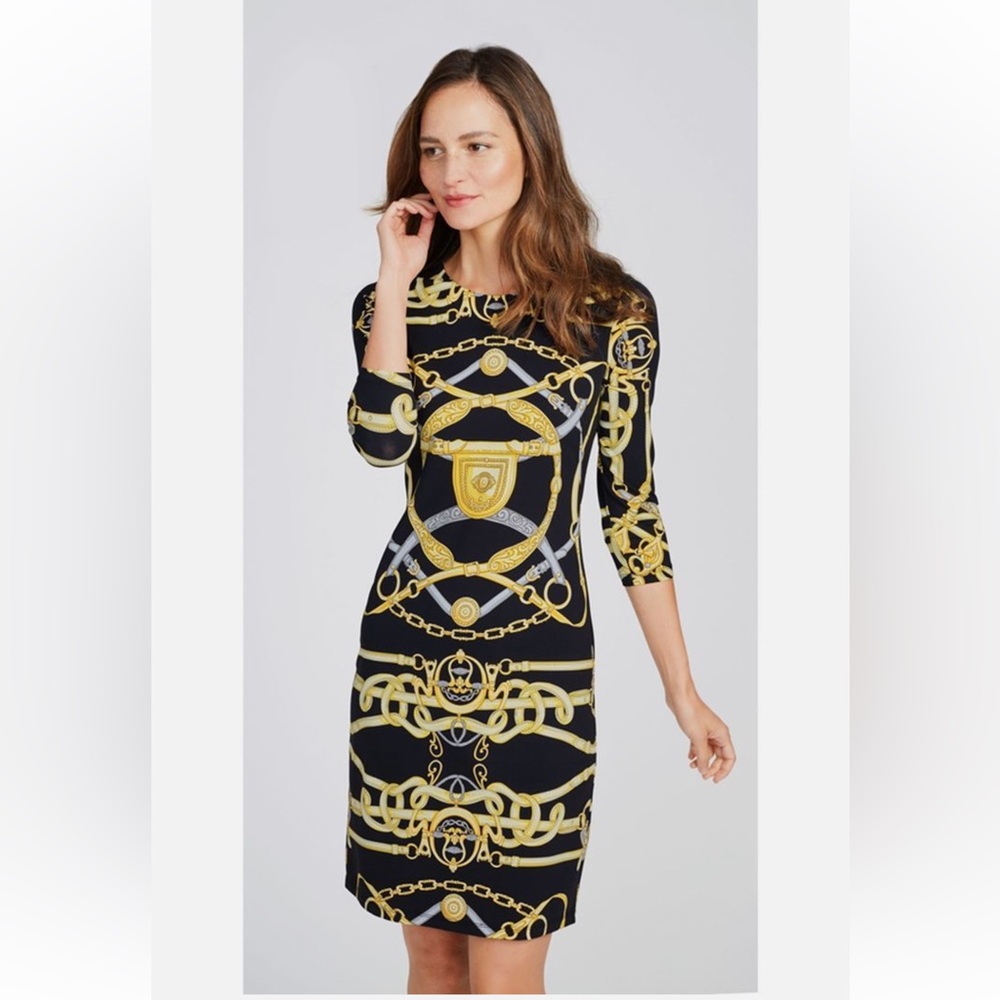 J. McLaughlin 3/4 Sleeve
Equestrian Bridle Print Cheshire
Sophia Dress Size Med